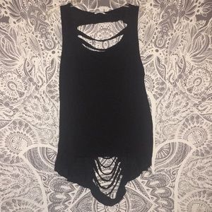 ❗️MAKE AN OFFER❗️Destroyed tank top